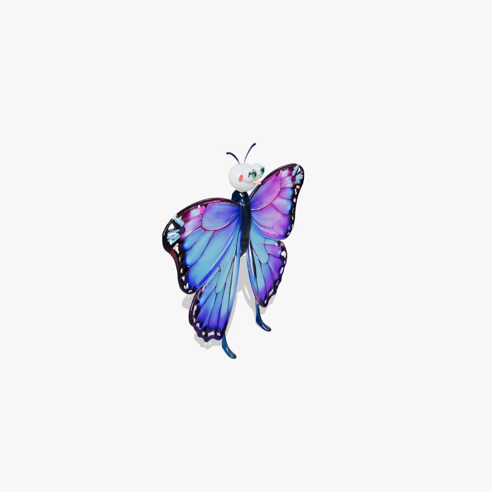 Vibrant Butterfly Character model pack